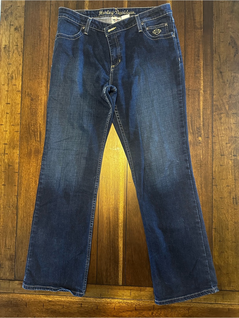 Harley-Davidson Women's Dark Blue Bootcut Jeans